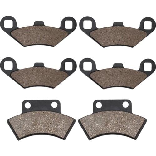 Motorcycle Front& Rear Brake Pads for POLARIS 250 Big Boss 4 x 6 1989-2002 250 Big Boss 6x6 1991-1993 250 Trail Blazer 1990-1998