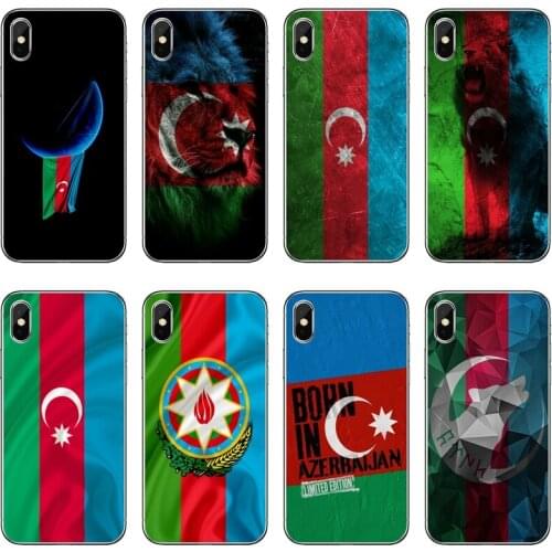 Azerbaijan Flag Transparent Phone Case For iPhone 12 11 Pro Max Mini XS Max XR X 8 7 Plus 6 6S Plus 5 5S SE 2020