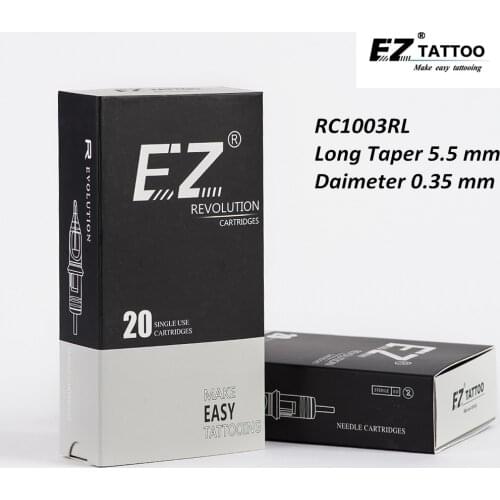 RC1003RL EZ Revolution Tattoo Cartridge #10(0.30 mm) Tattoo & Permanent Makeup Round Liner Needles for Rotary Tattoo Machine