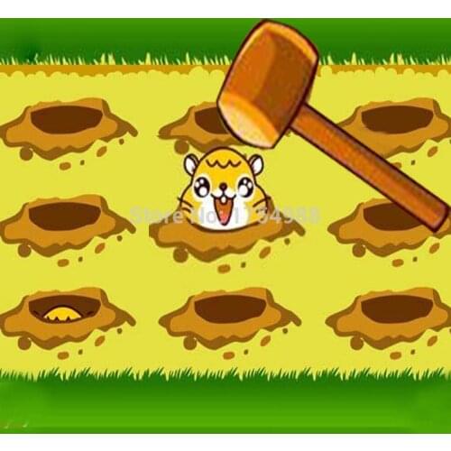 Real life room escape prop takagism game Hit the mouse Hamster game whack-a-mole game to open lock escape from dark room