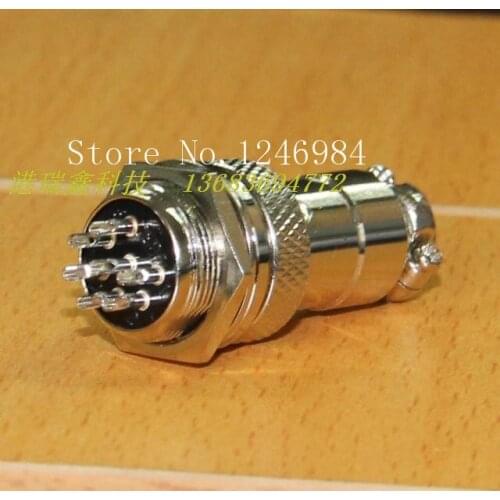 [SA]Aviation plug connector socket M16 round seven core aviation plug connector plug hole 125V4A--50pcs/lot