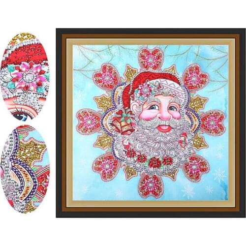 DIY Diamond Painting Christmas Special Shaped Diamond Mosaic Art Santa Claus Handicraft Gift Home Decoration Pattern Sticker