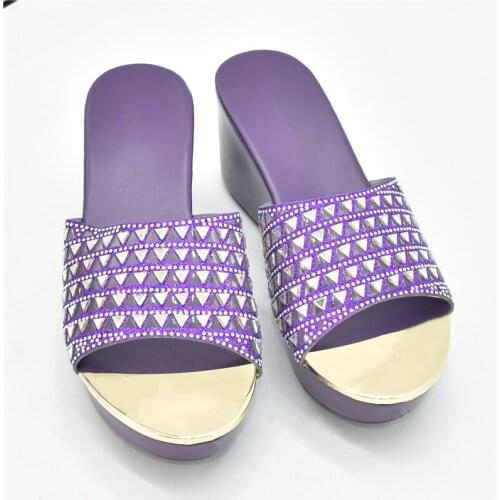 Platform Wedges Slippers Women Sandals Female Shoes with Rhinestone New Fashion Heeled Shoes Casual Summer Slides Slippers Women