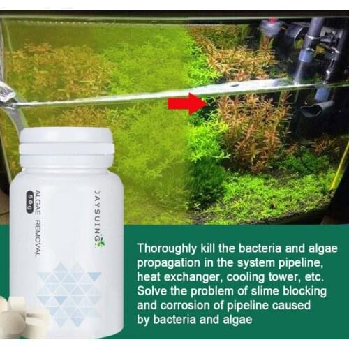 Fish Tank Moss Remover Algae Repellent Agent Aquarium Detergent Purification Water Algaecide Aquatic Control Algae with Spoon