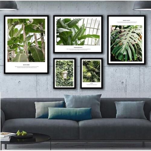 Tropical Rain Forest Nordic Posters And Prints Wall Art Canvas Painting Wall Pictures For Living Room Decor