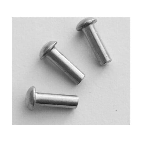 Wkooa Rivets Domed Head Solid Aluminum M3 x 5