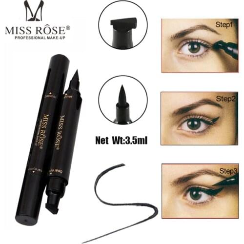 Makeup Liquid Eyeliner Pencil Quick Dry Waterproof Eye Liner Black Color With Stamp Beauty Eye Pencil Free Shipping