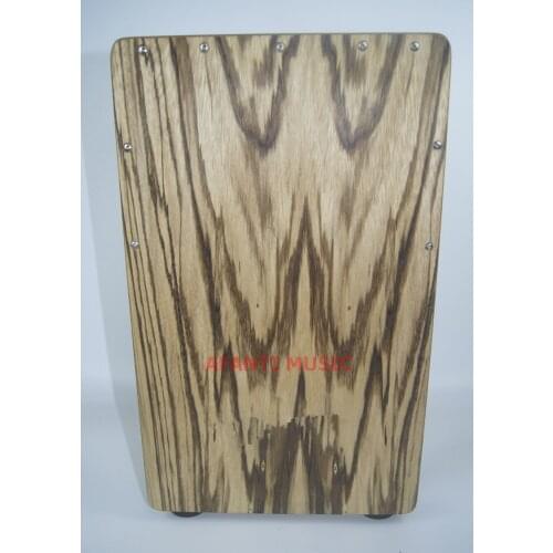 Afanti Music Zebrawood / Birch Wood / Natural Cajon (KHG-140)