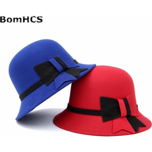 Женские фетровые шляпы BomHCS China At AliExpress