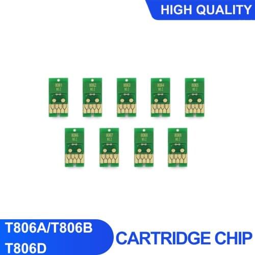 New Version T806A T806B T806D One time chip For Epson SureColor P7080 P9080 printer 700ML