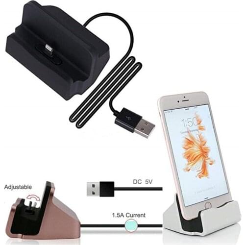 Universal Android Sync Data Charging Desktop Dock Station Charger Mirco usb Type-C For iPhone MAX X 8 7 6S Plus 5S Redmi Note 7