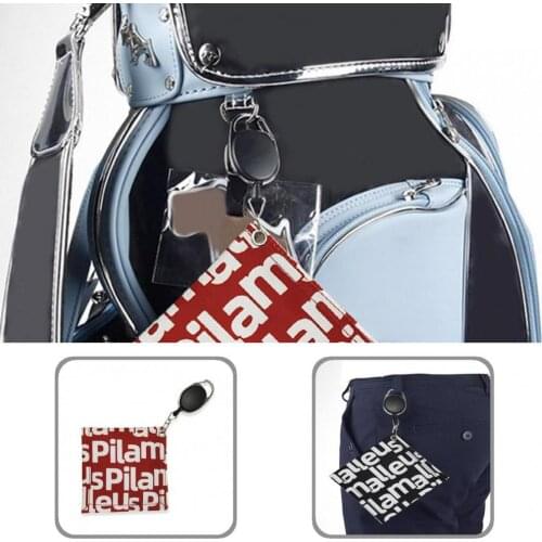 Double Sided Velvet Universal Golf Club Towel with Buckle Accessory Golf Ball Cleaner Smell-less for Cleaning