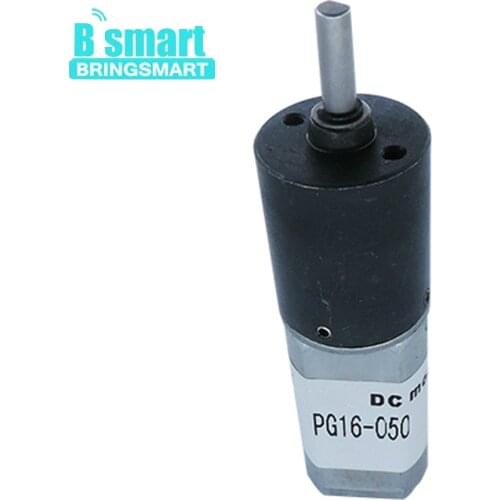 BRINGSMART DC Micro Electric Motor PG16-050 D Shaft Planetary Gear Motor 6v 120rpm With Large Torque Gearbox Motor Long Life