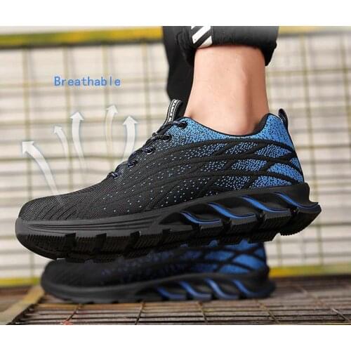 Men Work Safety Shoes Anti-puncture Working Sneakers Male Indestructible Work Shoes Men Boots Lightweight Men Shoes Safety Boots
