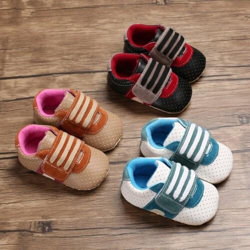 Spring and autumn new boys casual sports childrens shoes baby PU shoes soft bottom non-slip fashion childrens shoes