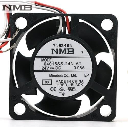 Original For NMB 04015SS-24N-AT-00 40*40*15mm DC24V 7.4 CFM 3-Wire industrial cooling fan