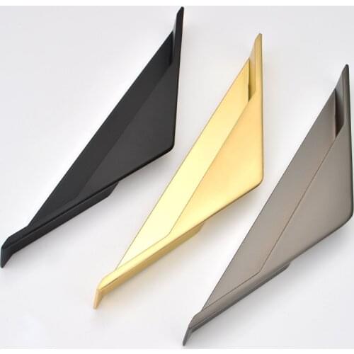 Modern Minimalist Embedded Concealed Handle Light Luxury Cabinet Door Drawer Hidden Triangle Embedded Sliding Door Concealed