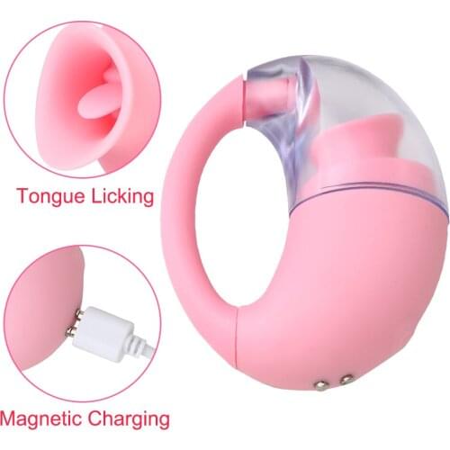 Clitoris Stimulator Sex Toys for Women Tongue Oral Licking Vibrator Sex Shop 7 Speed Egg Vibrator