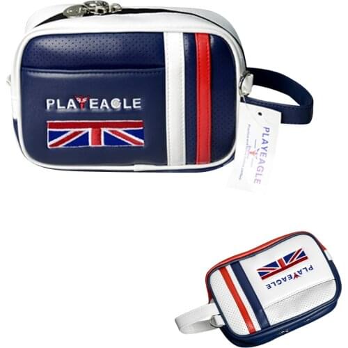Unisex Golf Pouch Bag Handbag PU Matreial Zipper Mini Golf Bag Valuables Cell Phone Pouch Makeup Cosmetic Bag for Men Women
