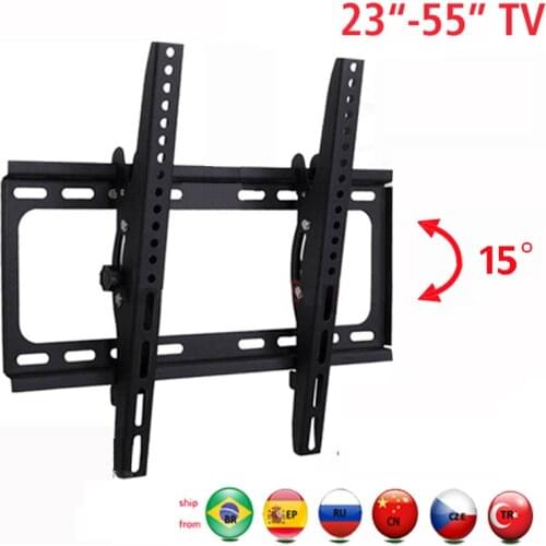 PTB-6044T strong 45kg vesa 400x400 50" 46"55"40" PTB-6044T universal tilt down 15 400x400 lcd tv wall mount bracket