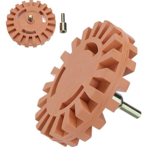1pc 4 inch Universal Rubber Eraser Wheel For Remove Car Glue Adhesive Sticker Pinstripe Decal Graphic Auto Repair Paint Tool