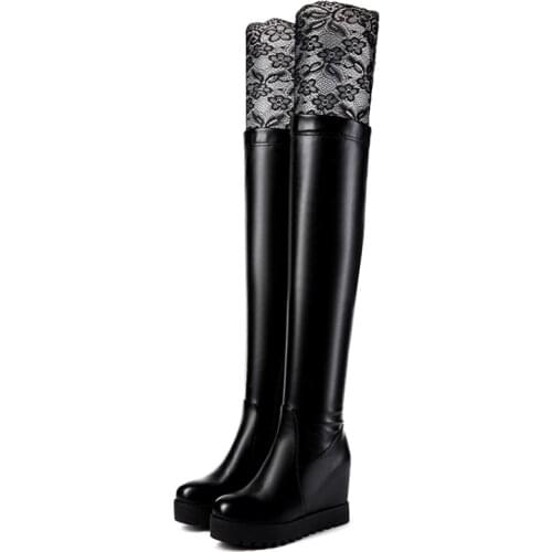 Big Size 9 10 11 12 thigh high boots knee high boots over the knee boots women ladies boots shoes woman winter boots women