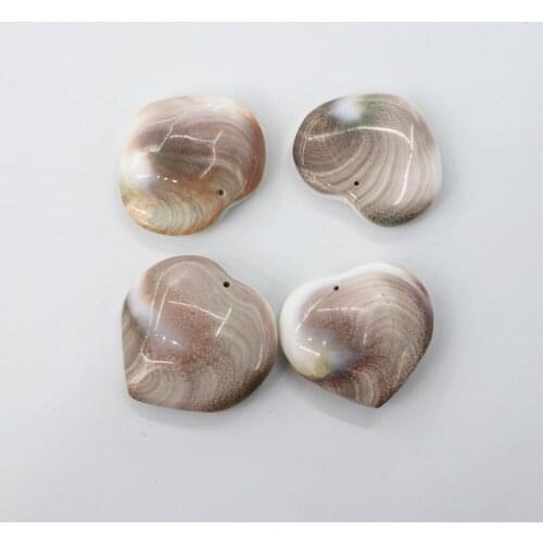 Raw Ore Jewelry Natural Snail Fossil Spiral Conch Shell Fossil Pendant for DIY Necklace Pendant Earring Making
