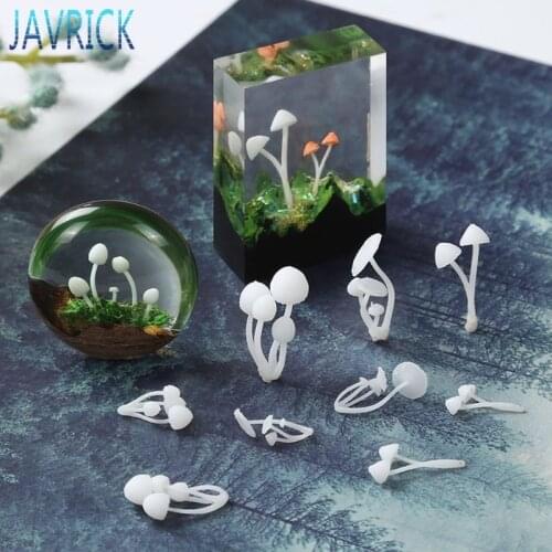 3Pcs Micro Landscape Mini Mushroom Filiings Resin UV Epoxy Jewerly Filling Molds F3MD