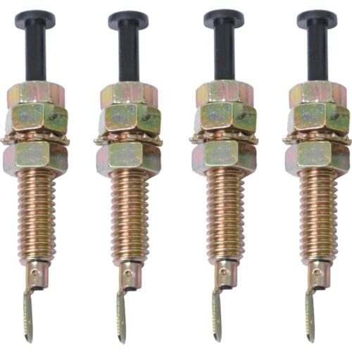 4 Pieces High Quality Car Truck Door Trunk Alarm Light Hood Jamb Pin Switch Bonnet Copper Color
