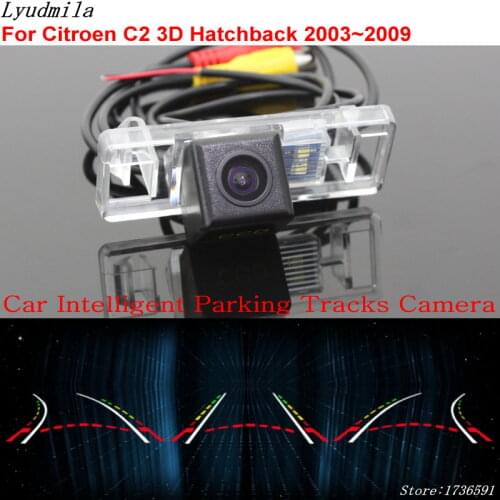 Lyudmila Car Intelligent Parking Tracks Camera FOR Citroen C2 3D Hatchback 2003~2009 Back up Reverse Camera HD Rear View Camera
