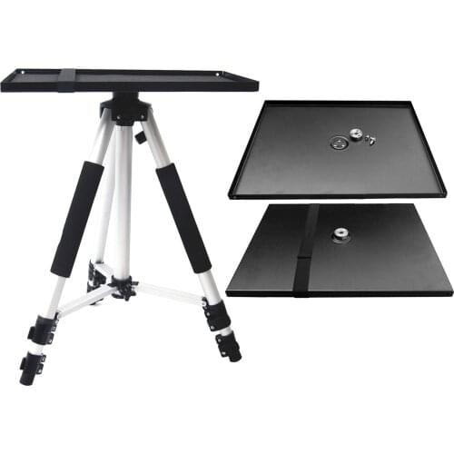 Besegad 39x29cm Universal Metal Tray Stand Platen Platform Holder for 3/8inch Tripod Projectors Monitors Laptops