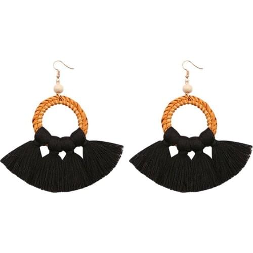 Bohemia tassel earring long rope fringes drop dangle for women fashion jewelry