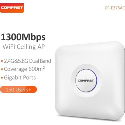 COMFAST Wireless Ceiling AP 1300Mbps 802.11AC Dual Band 2.4G+5G Wifi Router Indoor AP For Big Area Coverage Access CF-E375AC
