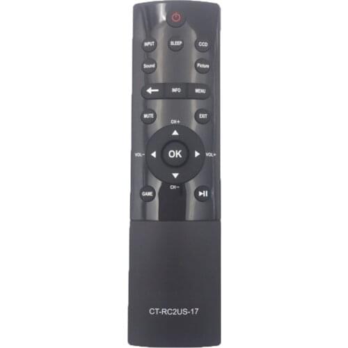 CT-RC2US-17 Remote Control for TOSHIBA LED ChromecastTM built-in TV Chromeca 32L221U 43L621U 49L621U 55L421U 55L621U 65L621U