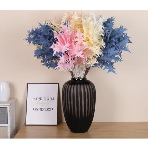 Artificial Single Oak Leaves Wedding Decoration Artificial Leaves Home Artificial Flowers Ceiling Decoration Fishtail Grass