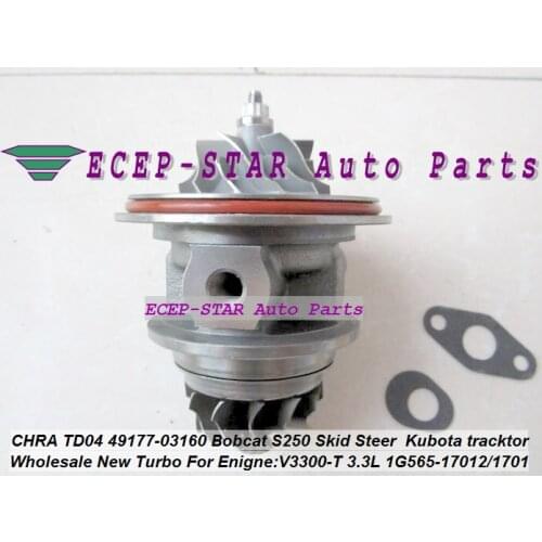 Turbo Cartridge CHRA 49177-08130 49177-03130 49177-03140 1G565-17013 For Mitsubishi Pajero L200 Bobcat S250 Loader V3300-T 3.3L
