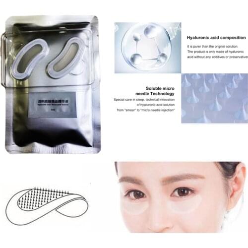 Highly Moisturizing Eye Mask Hyaluronic Acids Microneedle Eye Patch Whitening Tighten Remove Wrinkles Anti Aging Eye Pads TSLM1