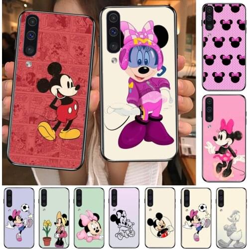 Cute Mickey Mouse Minnie Phone cover hull For SamSung Galaxy S8 S9 S10E S20 S21 S5 S30 Plus S20 fe 5G Lite Ultra black soft cas