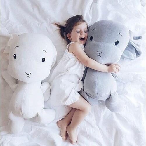 Cute Rabbit Plush Toy Baby Room Decoration Kids bed Sleep Bunny Stuffed Doll Children Birthday Christmas Gift Baby PlushToys
