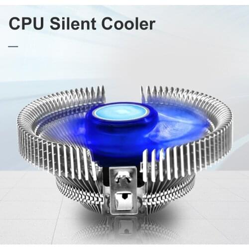 CPU Air Cooler POLAR ICEFLOW Low Profile with Quiet Fan Aluminum Fins for AMD AM4 AM3+ AM3 AM2+ AM2 FM2 FM1 LGA 2011 1366 115X