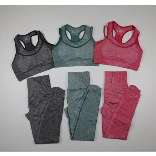 New Small Jacquard Seamless Zipper Pocket Fitness High Waist Leggings Shockproof Gathered Running Bra Pants Womens Suit