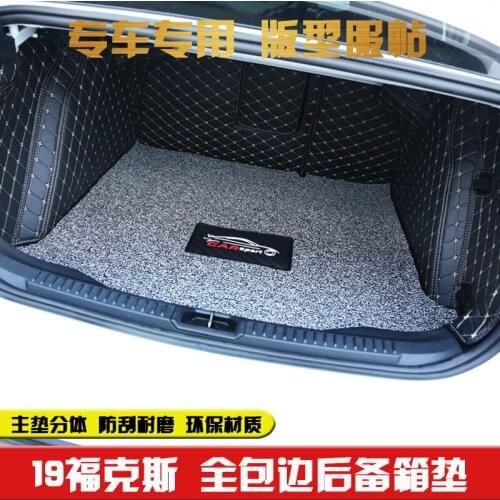 For Ford Focus 2019 4dr Sedan High-quality leather Full-enclosed 3D car trunk mat modified boot mat Car-styling
