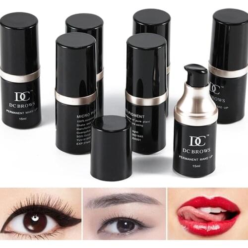 Professional Permanent Makeup Eyebrow Tattoo Ink Durable Emulsions Makeup Pigment Microblading Coloring Beauty Tool Supplies
