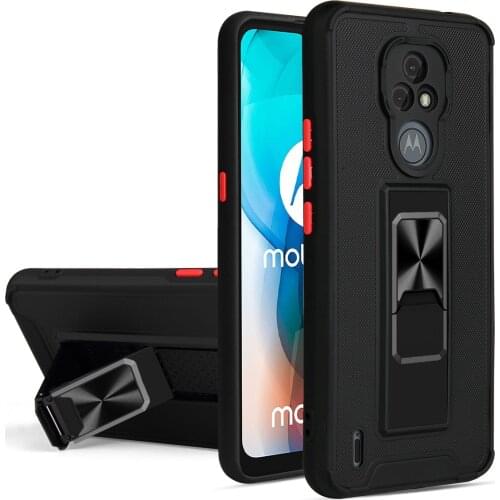 Luxury Armor Shockproof Phone Case For Motorola E6S 2020 E7 Power E7I E6I Plus Play G8 G9 G 5G One Edge S Stylus Bracket Cover