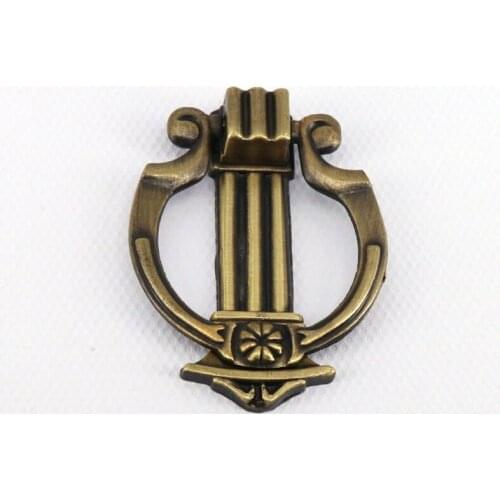 Furniture Drawer handles Antique Kitchen Closet Cabinet knobs and handle Vintage Wardrobe Ring Pulls Single Hole