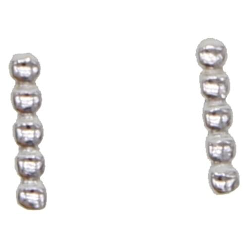 Cute simple style ear jewelry 925 Sterling Silver Bread-type Stud Earrings For Women Girls Kids Piercing Jewelry Orecchini Aros