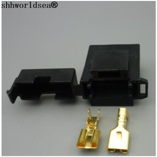 Shhworldsea 5sets 30sets 100sets Car fuse box Plastic Material suiable mid blade fuse car fuse holder suitable for all cars