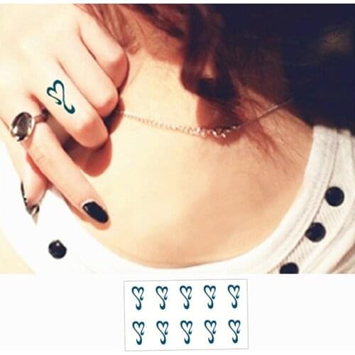 SHNAPIGN 25 style Temporary Tattoo Body Art, Caution heart Designs, Flash Tattoo Sticker Keep 3-5 days Waterproof 21*15cm