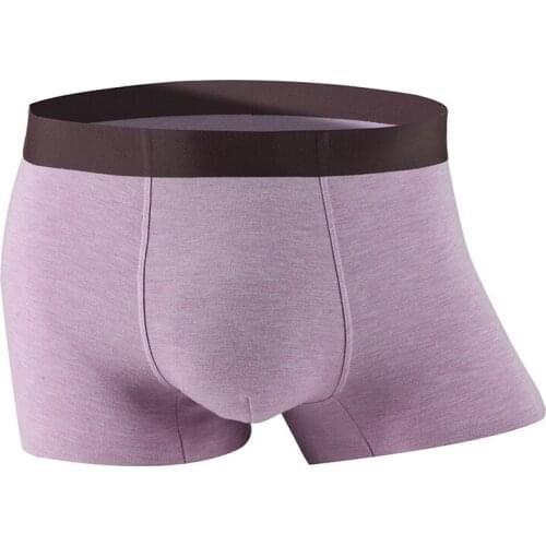 50 PCS Modal Traceless Mens Shorts Summer Thin Breathable Boxers One piece boxers