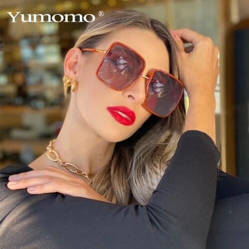 Unique Luxury Brand Sunglasses Women Men High Quality Trendy Red Square Sun Glasses Female Oversized Shades Glasses Oculos UV400